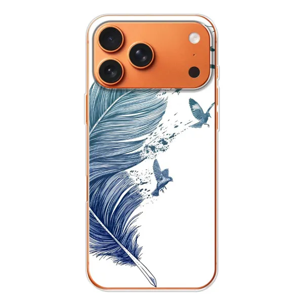 Чохол з принтом «Перо» для iPhone 17 Pro Max