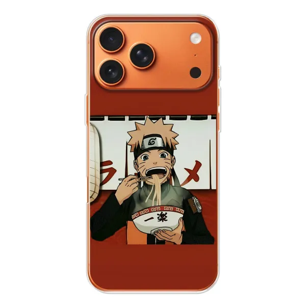 Чохол з принтом «Наруто с лапшой» для iPhone 17 Pro Max Чохол з принтом «Наруто с лапшой» для iPhone 17 Pro Max