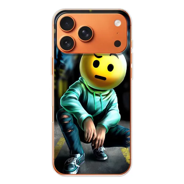 Чохол з принтом «Хлопець смайл» для iPhone 17 Pro Max