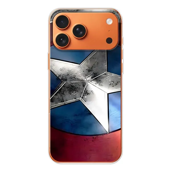 Чохол з принтом «Щит Капітана Америки» для iPhone 17 Pro Max
