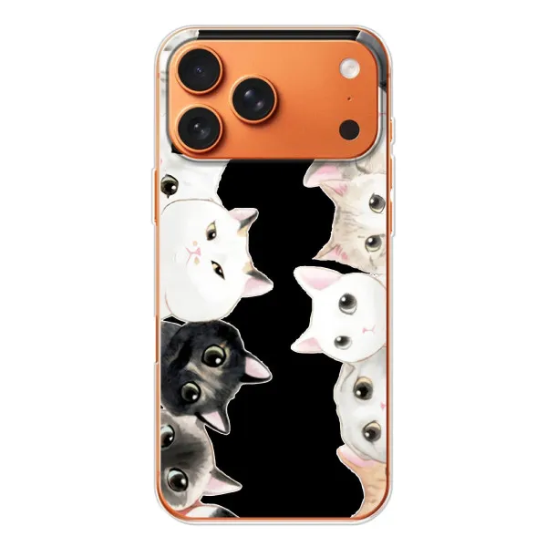 Чехол с принтом «Взгляд котов» для iPhone 17 Pro Max Чехол с принтом «Взгляд котов» для iPhone 17 Pro Max