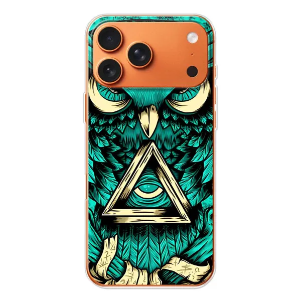 Чохол з принтом «Сова з оком» для iPhone 17 Pro Max