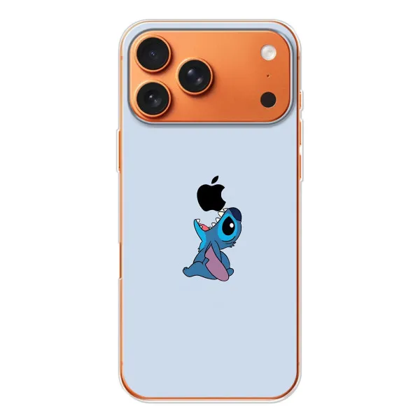 Чехол с принтом «Stitch apple» для iPhone 17 Pro Max