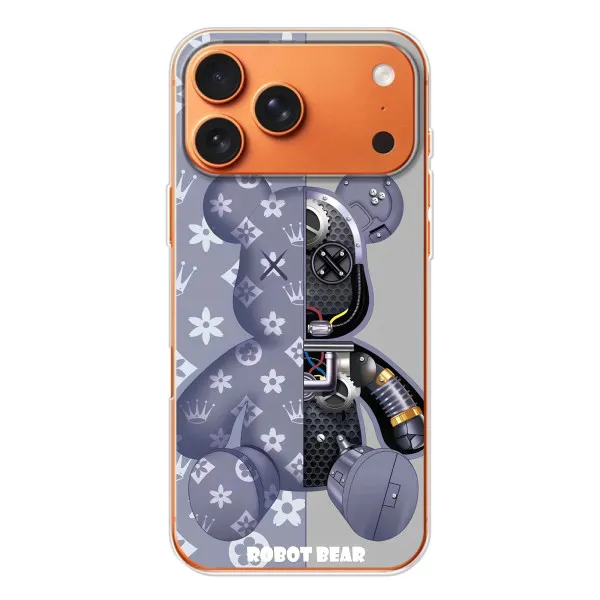Чехол с принтом «Робот Мишка» для iPhone 17 Pro Max
