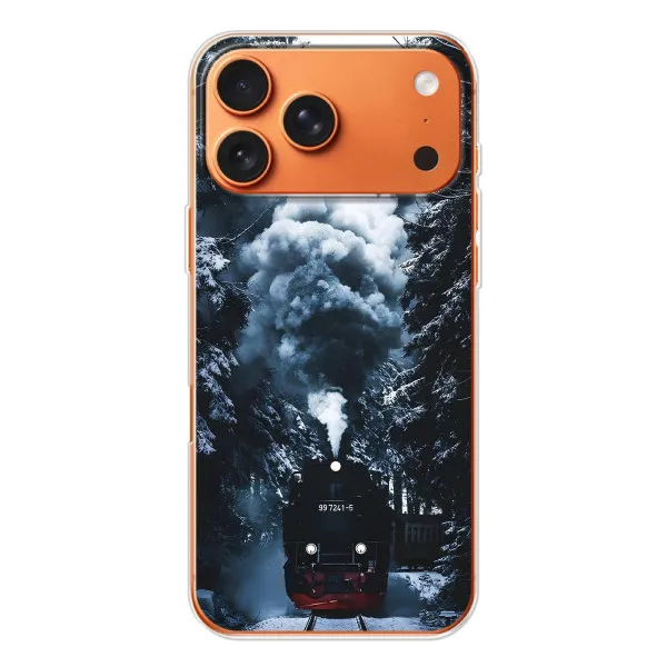 Чехол с принтом «Зимний поезд» для iPhone 17 Pro Max Чехол с принтом «Зимний поезд» для iPhone 17 Pro Max