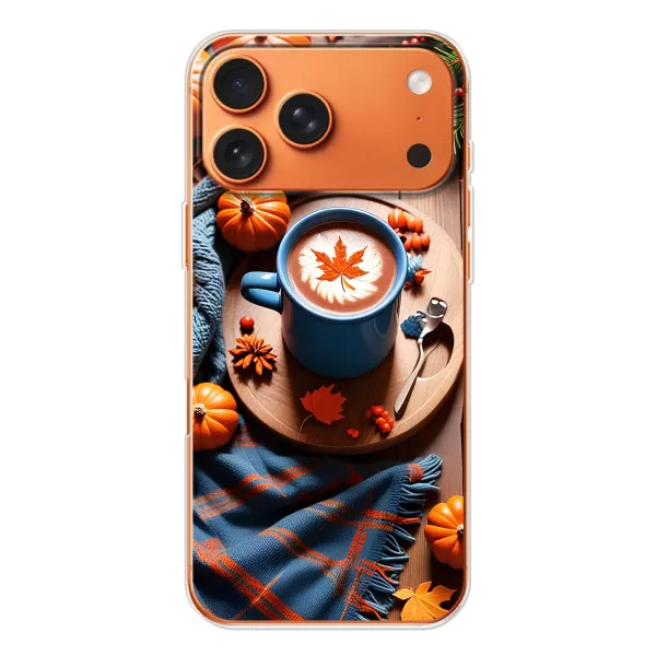 Чехол с принтом «Кофе и тыковки» для iPhone 17 Pro Max