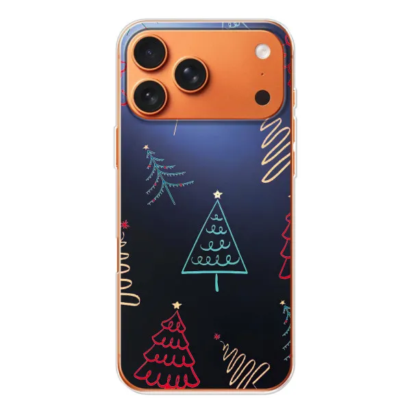 Чехол с принтом «Рождественские елки» для iPhone 17 Pro Max