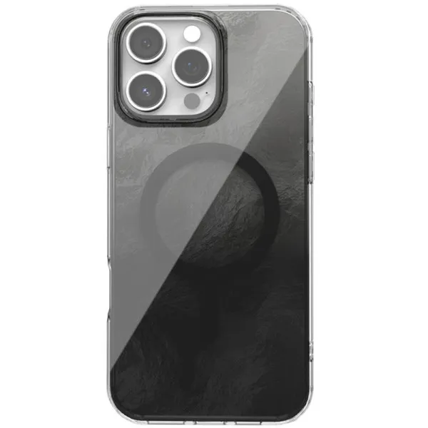 Чохол TPU Shiny Mountain Magnetic Fit для Apple iPhone 17 Pro (6.3") — Чорний — фото 1 Чохол TPU Shiny Mountain Magnetic Fit для Apple iPhone 17 Pro (6.3") — Чорний — фото 1