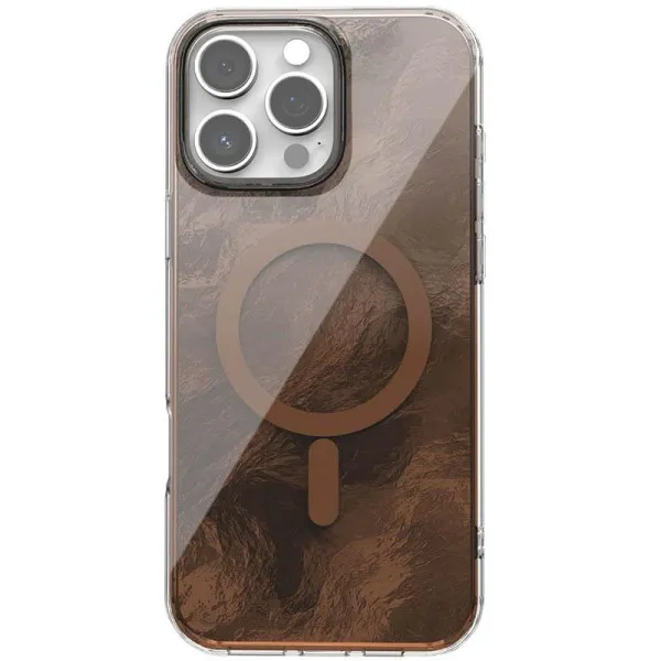 Чохол TPU Shiny Mountain Magnetic Fit для Apple iPhone 17 Pro (6.3") — Коричневий — фото 1