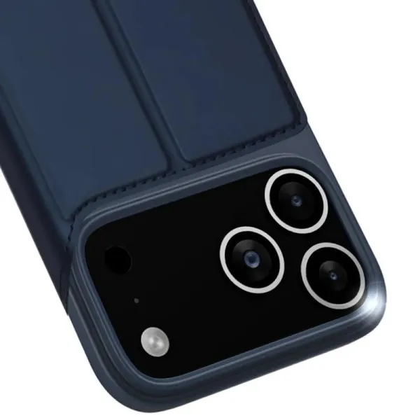Чохол-книжка Dux Ducis з кишенею для візиток для Apple iPhone 17 Pro (6.3") — Синій — фото 5 Чохол-книжка Dux Ducis з кишенею для візиток для Apple iPhone 17 Pro (6.3") — Синій — фото 5