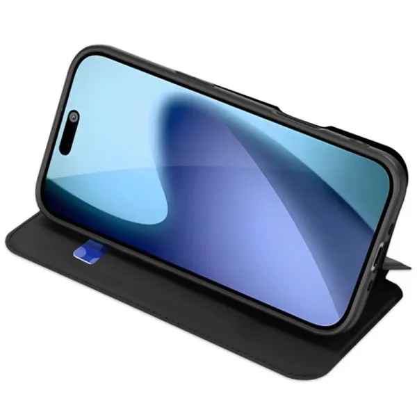 Чохол-книжка Dux Ducis з кишенею для візиток для Apple iPhone 17 Pro (6.3") — Чорний — фото 2 Чохол-книжка Dux Ducis з кишенею для візиток для Apple iPhone 17 Pro (6.3") — Чорний — фото 2