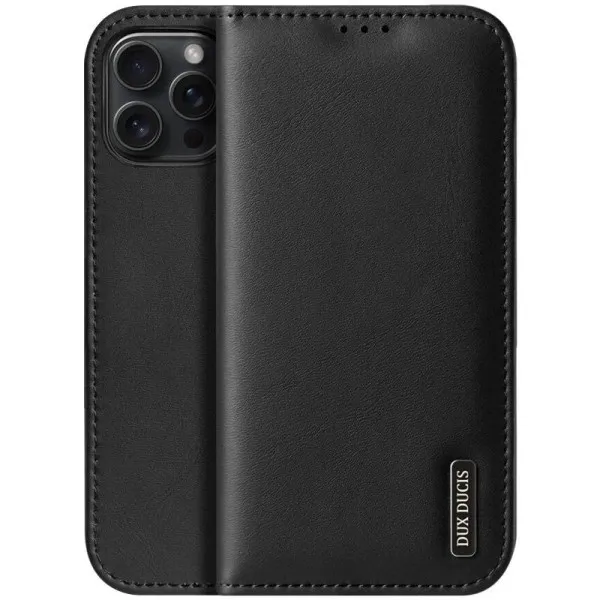 Чохол-книжка Dux Ducis Hivo для Apple iPhone 17 Pro (6.3") — Чорний — фото 1 Чохол-книжка Dux Ducis Hivo для Apple iPhone 17 Pro (6.3") — Чорний — фото 1