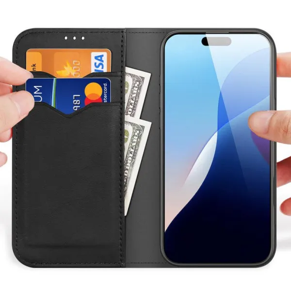 Чохол-книжка Dux Ducis Hivo для Apple iPhone 17 Pro (6.3") — Чорний — фото 3 Чохол-книжка Dux Ducis Hivo для Apple iPhone 17 Pro (6.3") — Чорний — фото 3