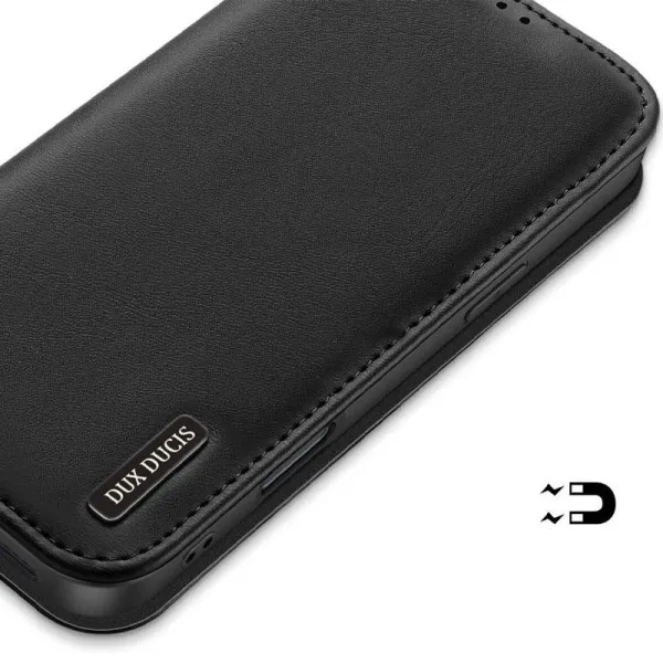 Чохол-книжка Dux Ducis Hivo для Apple iPhone 17 Pro (6.3") — Чорний — фото 4 Чохол-книжка Dux Ducis Hivo для Apple iPhone 17 Pro (6.3") — Чорний — фото 4