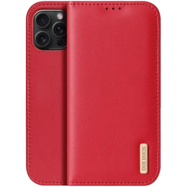 Чохол-книжка Dux Ducis Hivo для Apple iPhone 17 Pro (6.3") — Червоний — фото 1