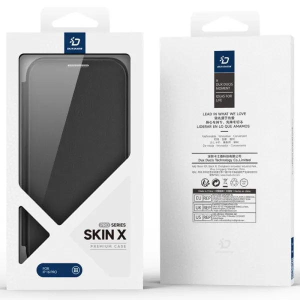 Чохол-книжка Dux Ducis Skin X Pro with MagSafe для Apple iPhone 17 Pro (6.3") — Чорний — фото 4 Чохол-книжка Dux Ducis Skin X Pro with MagSafe для Apple iPhone 17 Pro (6.3") — Чорний — фото 4