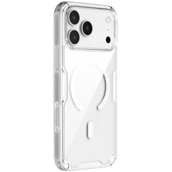 TPU чохол Nillkin Nature Pro Magnetic для Apple iPhone 17 Pro (6.3") — Прозорий — фото 1