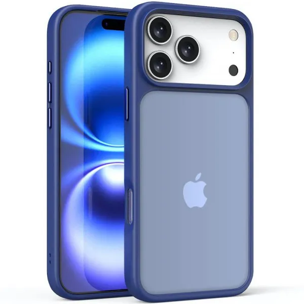 TPU+PC чохол Metal Buttons для Apple iPhone 17 Pro (6.3") — Синій