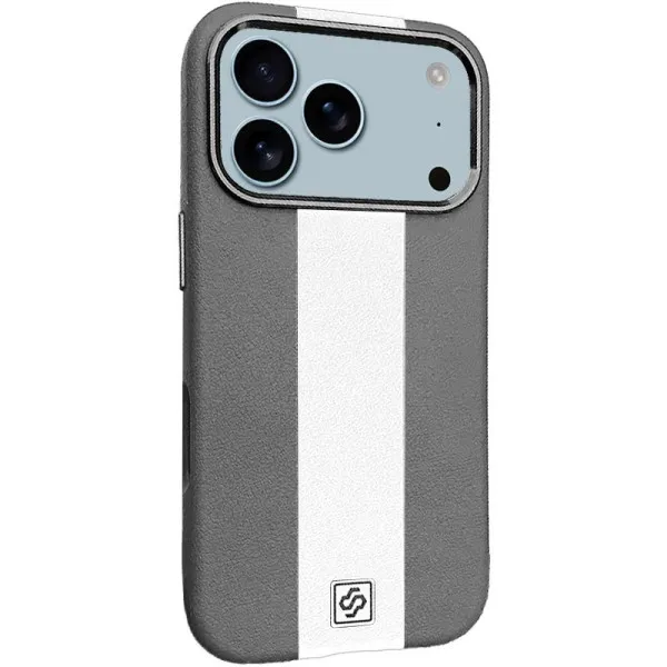 Шкіряний чохол Rally with MagSafe для Apple iPhone 17 Pro (6.3") — Сірий — фото 1 Шкіряний чохол Rally with MagSafe для Apple iPhone 17 Pro (6.3") — Сірий — фото 1