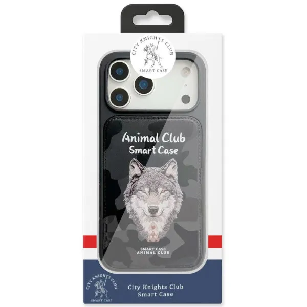 TPU+PC чохол Animal Club для Apple iPhone 17 Pro (6.3") — Чорний — фото 5