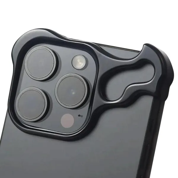 Чохол Minimalist Metal Bumper для Apple iPhone 17 Pro (6.3") — Чорний — фото 2