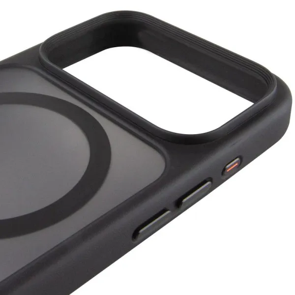TPU+PC чохол Metal Buttons with Magnetic Fit для Apple iPhone 17 Pro (6.3") — Чорний — фото 4 TPU+PC чохол Metal Buttons with Magnetic Fit для Apple iPhone 17 Pro (6.3") — Чорний — фото 4