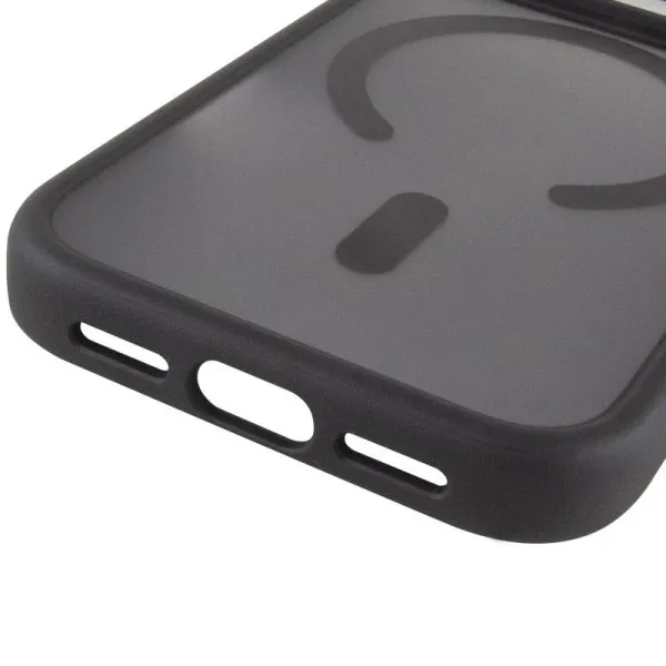 TPU+PC чохол Metal Buttons with Magnetic Fit для Apple iPhone 17 Pro (6.3") — Чорний — фото 5 TPU+PC чохол Metal Buttons with Magnetic Fit для Apple iPhone 17 Pro (6.3") — Чорний — фото 5