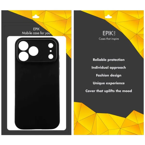 Чохол TPU Epik Black Full Camera для Apple iPhone 17 Pro / 18 Pro (6.3") — Чорний — фото 2