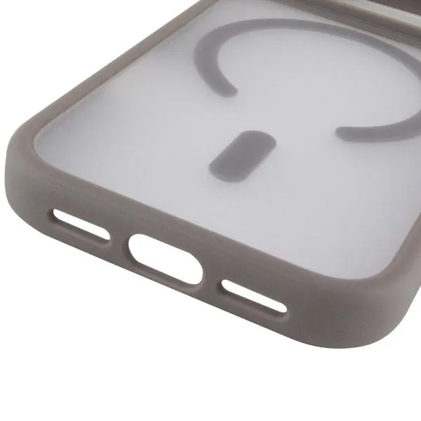 TPU+PC чохол Metal Buttons with Magnetic Fit для Apple iPhone 17 Pro (6.3") — Сірий — фото 5 TPU+PC чохол Metal Buttons with Magnetic Fit для Apple iPhone 17 Pro (6.3") — Сірий — фото 5