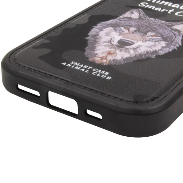 TPU+PC чохол Animal Club для Apple iPhone 17 Pro (6.3") — Чорний — фото 2
