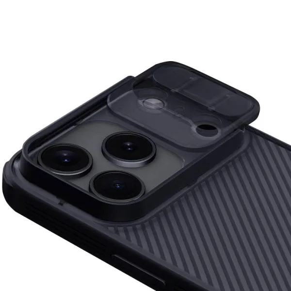 Карбонова накладка Nillkin CamShield Pro для Apple iPhone 17 Pro / 18 Pro (6.3") — Чорний — фото 5