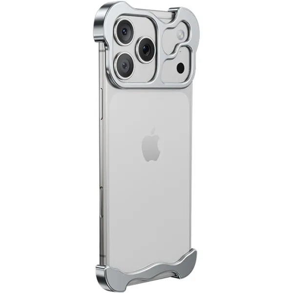 Чохол Minimalist Metal Bumper для Apple iPhone 17 Pro (6.3") — Срібний — фото 1