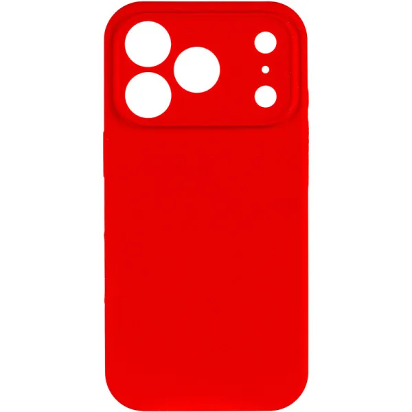 Чохол Silk Full Camera Protective (AA) NO LOGO для Apple iPhone 17 Pro (6.3") — Червоний — фото 2 Чохол Silk Full Camera Protective (AA) NO LOGO для Apple iPhone 17 Pro (6.3") — Червоний — фото 2