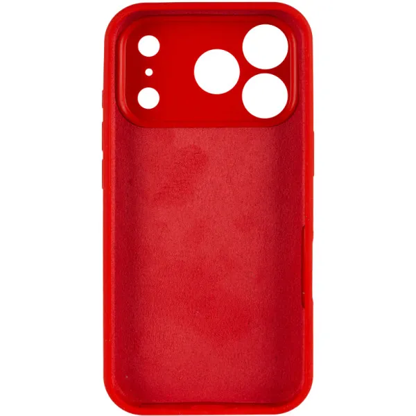 Чохол Silk Full Camera Protective (AA) NO LOGO для Apple iPhone 17 Pro (6.3") — Червоний — фото 3 Чохол Silk Full Camera Protective (AA) NO LOGO для Apple iPhone 17 Pro (6.3") — Червоний — фото 3