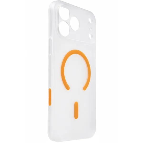 Чехол PC Slim Matte with Magnetic Fit (camera button) для Apple iPhone 17 Pro (6.3") — Оранжевый — фото 1 Чехол PC Slim Matte with Magnetic Fit (camera button) для Apple iPhone 17 Pro (6.3") — Оранжевый — фото 1
