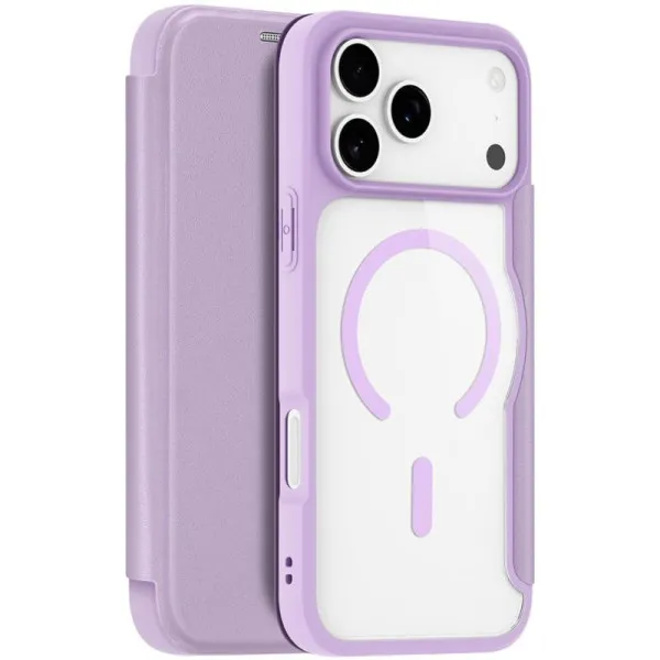 Чехол-книжка Dux Ducis Skin X Pro with Magnetic Fit для Apple iPhone 17 Pro (6.3") — Фиолетовый — фото 2