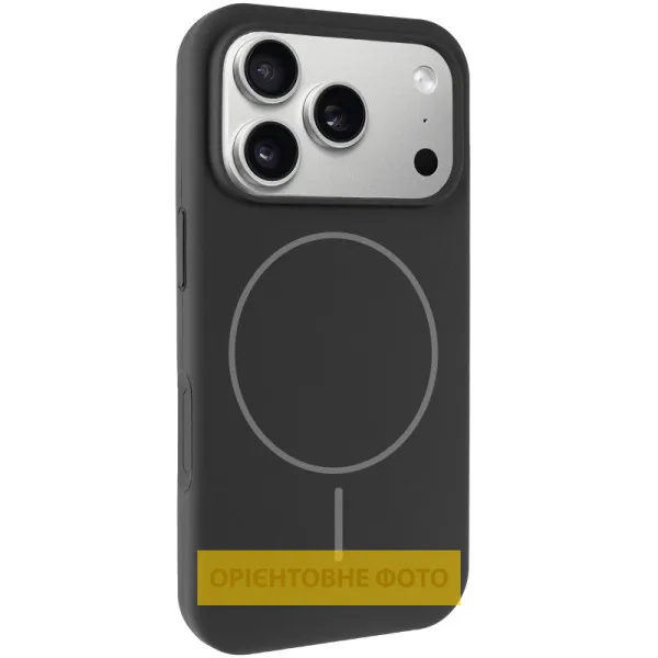 Чехол Silk Full Protective (AA) NO LOGO with Magnetic Fit для Apple iPhone 17 Pro (6.3") — Черный — фото 1