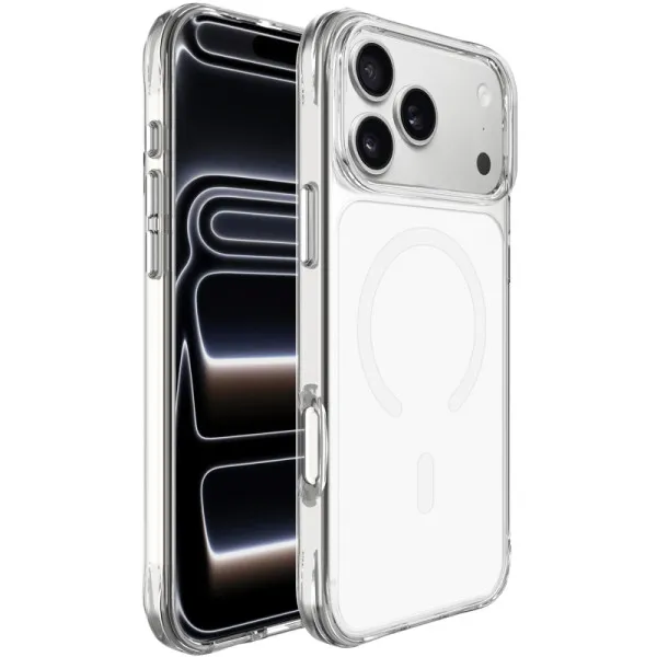 Чохол TPU+PC Space Pure Color with Magnetic Fit для Apple iPhone 17 Pro / 18 Pro (6.3") — Білий — фото 2