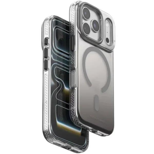 Чохол TPU+PC Puloka Resplendent with Magnetic Fit для Apple iPhone 17 Pro / 18 Pro (6.3") — Сірий — фото 1