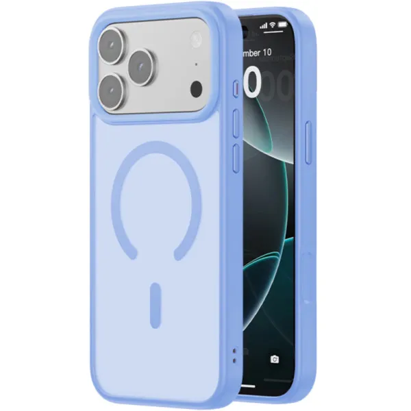 TPU+PC чохол Blueo Skin Friendly Frosted with Magnetic Fit для Apple iPhone 17 Pro / 18 Pro (6.3") — Блакитний