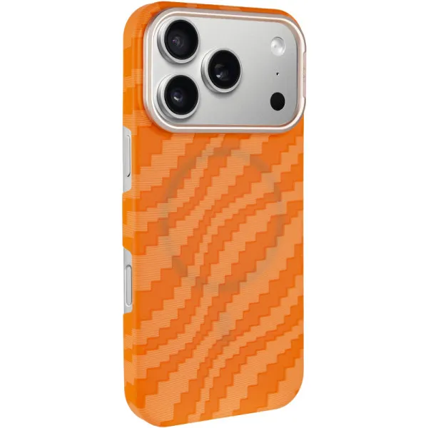 Чохол TPU+PC KVZV Kayla Ultra-thin with Magnetic Fit для Apple iPhone 17 Pro / 18 Pro (6.3") — Помаранчевий — фото 1 Чохол TPU+PC KVZV Kayla Ultra-thin with Magnetic Fit для Apple iPhone 17 Pro / 18 Pro (6.3") — Помаранчевий — фото 1