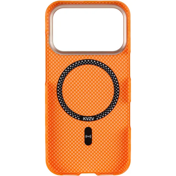 Чохол TPU+PC KVZV Kayla Ultra-thin with Magnetic Fit для Apple iPhone 17 Pro / 18 Pro (6.3") — Помаранчевий — фото 3 Чохол TPU+PC KVZV Kayla Ultra-thin with Magnetic Fit для Apple iPhone 17 Pro / 18 Pro (6.3") — Помаранчевий — фото 3