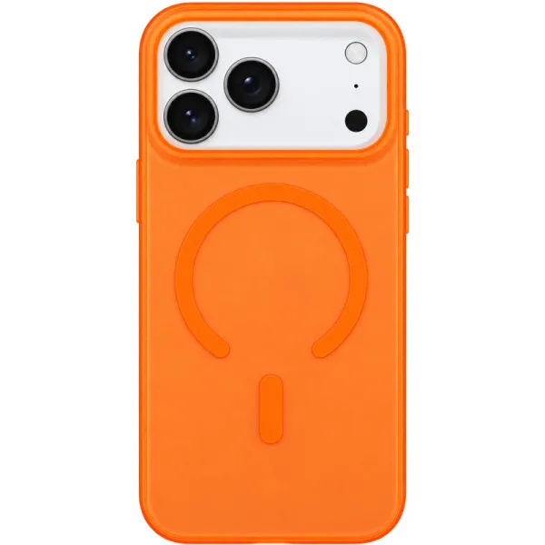Чехол PC Matte Color with Magnetic Fit для Apple iPhone 17 Pro / 18 Pro (6.3") — Оранжевый