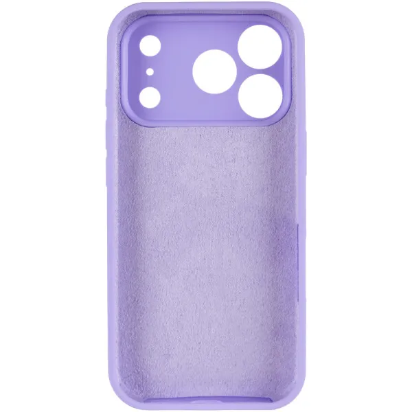 Чехол Silk Full Camera Protective (AA) NO LOGO для Apple iPhone 17 Pro (6.3") — Сиреневый — фото 3 Чехол Silk Full Camera Protective (AA) NO LOGO для Apple iPhone 17 Pro (6.3") — Сиреневый — фото 3