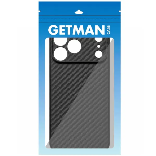 Чехол Getman Carbon Ultra Slim для Apple iPhone 17 Pro / 18 Pro (6.3") — Черный — фото 3 Чехол Getman Carbon Ultra Slim для Apple iPhone 17 Pro / 18 Pro (6.3") — Черный — фото 3