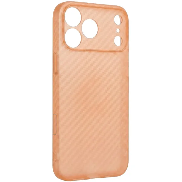 Чехол Getman Carbon Ultra Slim для Apple iPhone 17 Pro / 18 Pro (6.3") — Оранжевый — фото 1 Чехол Getman Carbon Ultra Slim для Apple iPhone 17 Pro / 18 Pro (6.3") — Оранжевый — фото 1