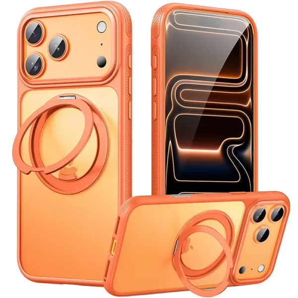 Чехол Ummi Stylish with MagSafe Ring для Apple iPhone 17 Pro / 18 Pro (6.3") — Оранжевый — фото 2