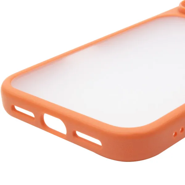 TPU+PC чохол Metal Buttons для Apple iPhone 18 Pro / 17 Pro (6.3") — Помаранчевий — фото 5