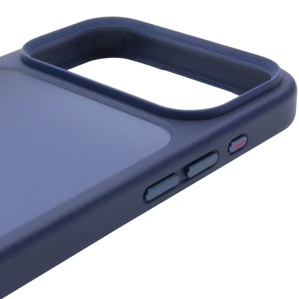 TPU+PC чохол Metal Buttons для Apple iPhone 18 Pro / 17 Pro (6.3") — Синій — фото 4