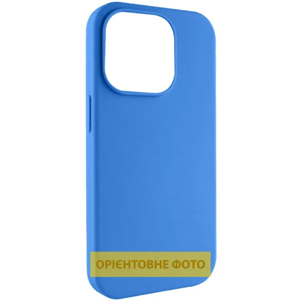 Чехол Silk (AA) NO LOGO with Magnetic Fit для Apple iPhone 17 Pro / 18 Pro (6.3") — Голубой — фото 1